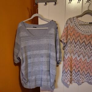 Alyx Light Gray Striped Blouse